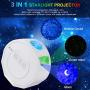 Star Projector, Galaxy Star Night Light Projector for Bedroom Ocean Wave Starry Night Light Projector with Bluetooth Music Speaker & Voice Control Sky Light Projector for Kids Adults