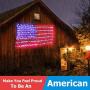 KEYOLA American Flag Lights Outdoor for Yard,Garden, 4th of July Decorations
