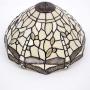 Tiffany Lamp Cream Stained Glass Crystal Bead Dragonfly Table Light W12H18 Inch S139 WERFACTORY Lamps Parent Friend Lover Living Room Bedroom Coffee Bar Study Office Desk Bedside Antique Craft Gifts