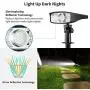 GUMGLEX Solar Spot Lights Outdoor with 12 LED - Waterproof Wireless Landscape Wall Lights - for Garden Pool Backyard Walkway - Transparent Cover - 6500K - Cold White - 4 Pack GUMGLEX Solar Spot Lights Outdoor with 12 LED - Waterproof Wireless Landscape Wall Lights - for Garden Pool Backyard Walkway - Transparent Cover - 6500K - Cold White - 4 Pack