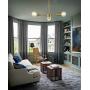 XiNBEi Lighting Chandeliers, 3 Light Brass Pendant Lighting with LED Bulbs for Kitchen & Dining Room XB-C1211-3-SB