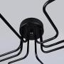 Industrial Vintage Metal Ceiling Light Semi Flush Mount Pendant Lamp Dining Room Kitchen Island Chandeliers E26 Bulb Sockets Lighting fixtures Black