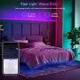 65.6ft LED Strip Lights Bluetooth, Ultra-Long Smart RGB LED Light Strip Music Sync 600 LEDs 5050 SMD Color Changing LED Strip Lights with 40 Keys IR Remote for Bedroom Kitchen Under Cabinet(2x32.8FT)