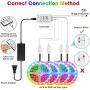 65.6FT/20M LED Strip Lights, Sxlofty RGB LED Light Strip Music Sync RGB LED Strip,5050 SMD Color Changing LED Strip Light Bluetooth Controller + 23 Key Remote LED Lights for Bedroom Home Party