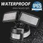 LED Security Light 3000LM, 28W Outdoor Motion Sensor Light, 5500K, IP65 Waterproof, Adjustable Head Flood Light for Entryways, Stairs, Yard and Garage