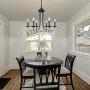 Wellmet Black Farmhouse Chandeliers for Dining Room Kitchen Island Lighting Hanging Fixture 6 Arms, 6-Light Chandeliers,Classic Candle Ceiling Pendant Light Fixture, 28 inches Diameter