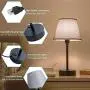 Focondot Touch Control Lamps, Built in 2 USB ports and 1 AC Outlet Bedside Table Lamp, Gray Nightstand Lamps Include 2 Dimmable Edison LED Bulbs, Ideal USB Lamps for Bedroom Living Room Office(2 Pack) Focondot Touch Control Lamps, Built in 2 USB ports and 1 AC Outlet Bedside Table Lamp, Gray Nightstand Lamps Include 2 Dimmable Edison LED Bulbs, Ideal USB Lamps for Bedroom Living Room Office(2 Pack)