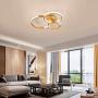 Ganeed Dimmale Flush Mount Ceiling Light,146W Acrylic Comtemporary LED Chandelier with Three Circles,LED Ceiling Lamp Fixture for Kitchen Foyer Dining Room Living Room Bedroom Bar(3000-6500K)