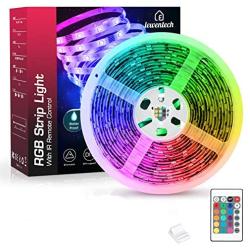 LED Strip Lights, Lewentech 9.8ft RGB Color Changing Light Strip Kit with Remote and Control Box for Room,Bedroom, TV, Cupboard Decoration, Bright 2835 LEDs, Cutting Design, Easy Installation