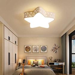 LAKIQ Kids’ Room LED Flush Mount Ceiling Light Fixture Creative Star Shape Modern Close to Ceiling Chandelier Lighting for Boy’s Girl’s Room Children’s Bedroom Kindergarten (16,Warm Light)