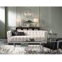 Carol Modern Table Lamps Set of 2 Mercury Glass Column White Drum Shade for Living Room Family Bedroom Bedside Nightstand - 360 Lighting