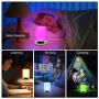 RUMIA Night Light Bluetooth Speaker,Portable Wireless Table Lamps,Dimmable Color Changing Beside Lamp,Rechargeable Touch Lamp for Bedroom&Living Room,Kids Alarm Clock Gift for Girls Boys Women