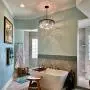 Wellmet Crystal Chandelier for Foyer Dining Room, 6 Lights Modern Crystal Pendant Light, Vintage Ceiling Lighting Fixture for Kitchen Island, Living Room, Bedroom, Hallway, W-21.65”