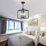 Industrial Metal Modern Lanten Chandelier Lighting Fixture 4 Clear Glass Shades for Dining Room, Kitchen, Living Room