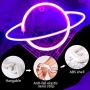 iceagle Planet Light Neon Signs Neon Lights for Wall Decor,USB or Battery LED Signs for Bedroom, Decorative Neon Light Sign for Christmas,Birthday Party, Living Room, Girls,Kids Room