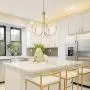 GEPOW Gold Chandeliers, Modern 5 Light Fixture for Dining Room GEPOW Gold Chandeliers, Modern 5 Light Fixture for Dining Room