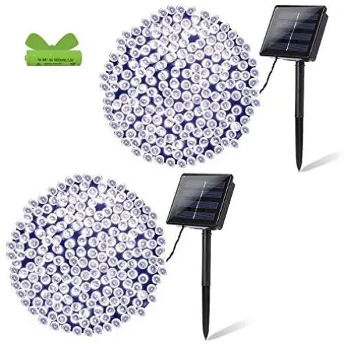 OZS- 2Pack Each 72FT 200LED Solar Lights Outdoor, Upgraded Super Bright Solar String Lights Outdoor Waterproof, 8 Modes Solar Christmas Lights for Wedding Patio Garden Tree Party (Cool White) OZS- 2Pack Each 72FT 200LED Solar Lights Outdoor, Upgraded Super Bright Solar String Lights Outdoor Waterproof, 8 Modes Solar Christmas Lights for Wedding Patio Garden Tree Party (Cool White)