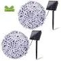 OZS- 2Pack Each 72FT 200LED Solar Lights Outdoor, Upgraded Super Bright Solar String Lights Outdoor Waterproof, 8 Modes Solar Christmas Lights for Wedding Patio Garden Tree Party (Cool White) OZS- 2Pack Each 72FT 200LED Solar Lights Outdoor, Upgraded Super Bright Solar String Lights Outdoor Waterproof, 8 Modes Solar Christmas Lights for Wedding Patio Garden Tree Party (Cool White)