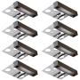 GKOLED 8-Pack 4 Inches LED Hardscape Light, Paver Wall Light, 2W 2700K LED Light Source, Outdoor Step Light, Solid Powder Coated Die-cast Aluminum Housing, Low Voltage 12V AC/DC