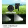 YINGHAO Solar Spot Lights with Separated Upgrade Solar Panel, IP65 Waterproof, Solar-Powered LED Landscape Spotlights, 2-in-1 Installation, for Garden Yard Flag Pole Tree Wall Ground, White, 2 Lights