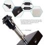 ZEEFO USB Table Lamp, Modern Design Bedside Table Lamps with USB Charging Port, Black Metal Base and Fabric Shade Nightstand Table Lamps is Perfect for Bedroom, Living Room, Study Room (Square)