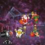 Christmas Projector Lights with Ocean Wave Outdoor Holiday Decorations,Halloween Led Projector Lights 2-in-1 Moving Patterns and Flowing Water Ripple,12 Slides Waterproof Xmas Snow Light Party Garden