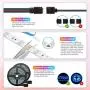 32.8ft LED Strip Lights APP Control Color Changing Rope Lights with Remote, Music Sync Built-in Mic, SMD 5050 RGB Light Strips RGB LED Strip (32.8Ft APP+Remote+Mic+3-Button Switch)