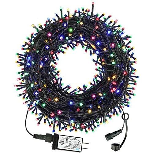 105FT 300LED Christmas Lights Outdoor Indoor, 8 Modes Christmas Lights - UL Certified - Outdoor Indoor Fairy Lights Christmas Tree, Patio, Garden, Party, Wedding, Holiday (4 Sets CONNECTABLE) Colore