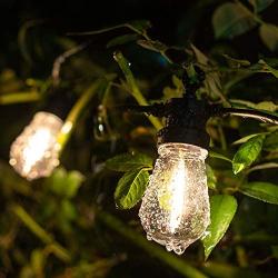 LUKASUMI 15FT Indoor Outdoor String Lights, 10 Listed E14 Plastic Bulbs, Waterproof Hanging Strand for Patio Garden Porch Backyard Party, Wedding Festival Decor, Low Voltage, Heavy Duty, Low Cost