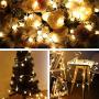 LED String Lights, Merdeco Plug in String Lights 16ft/5m 50 LED Bulb Warm White Globe Fairy Lights for Christmas/Wedding/Party Indoor and Outdoor Decoration