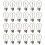 24 Pack LED S14 Replacement Light Bulbs, FLSNT Shatterproof Waterproof 1W Outdoor String Light Bulbs,E26 Regular Base,2200K Warm White,100LM,CRI80,Non-Dimmable