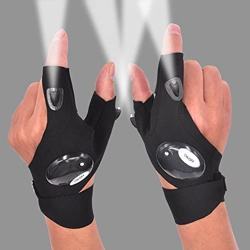 LED Flashlight Glove Outdoor Fishing Gloves With Stretchy Strap Screwdriver for Repairing Cars Night Running Fishing Camping Hiking in Dark Place (1 Pair) LED Flashlight Glove Outdoor Fishing Gloves With Stretchy Strap Screwdriver for Repairing Cars Night Running Fishing Camping Hiking in Dark Place (1 Pair)