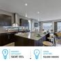7W Dimmable Adjustable LED Pendant Light, 120V, 3000K (Warm White), Sand White Finish Adjustable Hanging Light, Ceiling Light, LED Pendant Lighting, Ceiling Pendant Light for Living Room, ETL Listed