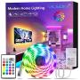 ViLSOM Led Strip Lights 16.4 Feet RGB 5050 Led Light Strip Kit with Remote and 12V Power Supply Led Lights for Bedroom, Room, TV, Kitchen and Home Decoration Bias Lighting
