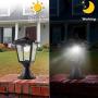 Solar Post Lights Outdoor, Solar Lamp Post Lights for Pathway, Driveway, Front/Back Door, Pack 1