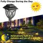 LANSGARINE 8 Pack Solar Pathway Lights Outdoor Waterproof,Solar Powered Garden Lights, LED Solar Yard Lighting for Landscape,Lawn, Patio, Walkway, Driveway(Warm White)