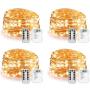 Koxly 4 Pack 20ft 60 Led Fairy Lights with Remote Timer Waterproof Christmas Decor Battery Operated Twinkle Firefly Lights for Bedroom, Garden, Easter, Party, Christmas Indoor and Outdoor Decorations