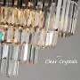 ANTILISHA Crystal Chandelier Lighting Pendant Ceiling Modern Chandeliers Light Fixture for Dining Rooms Entryway Living Room Fringe Raindrop Round Hanging Style