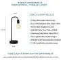 Keymit Modern Table Lamp, 3 Way Globe Dimmable Edison Industrial Lamps, Perfect Bedside Lamp for Living Room Nightstand Desk, G80 8W 2200K LED Filament Exposed Bulb Included Keymit Modern Table Lamp, 3 Way Globe Dimmable Edison Industrial Lamps, Perfect Bedside Lamp for Living Room Nightstand Desk, G80 8W 2200K LED Filament Exposed Bulb Included