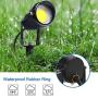 SUNVIE Outdoor Spotlight 5W LED Landscape Lighting 120V AC Waterproof Spot Lights for Yard Landscape Lights 6500K Warm White Flag Spotlight Tree Lawn Garden Lights with US 3-Plug in (2 Pack)…