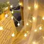 Koxly Globe String Lights 49 Ft 100 LED Waterproof Decoration Light Strings Plug in Fairy Lights with Remote Control for Indoor Outdoor Bedroom Christmas Party Xmas Tree