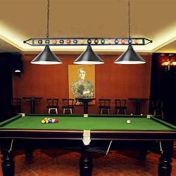 Hanging Pool Table Lamp, Billiard Light, 3 Pendant Light for Game Room, Dinning Room, Living Room, Bar, Cafe, Restaurant, Beer Party, Man Cave