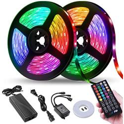 LED Strip Lights, Tenmiro 32.8ft Led Music Sync Color Changing Light with 40keys Music Remote Controller, Led Lights for Room, Bedroom, TV, Party