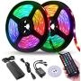 LED Strip Lights, Tenmiro 32.8ft Led Music Sync Color Changing Light with 40keys Music Remote Controller, Led Lights for Room, Bedroom, TV, Party