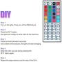 LED Strip Lights, Hansonled 16.4FT/5M RGB Flexible LED Strip Lights, Color Changing Lights with 44 Key IR Remote Controller Supply for Bedroom Kitchen Bar Yard Home Decoration