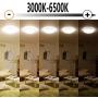 Upgrade 36W,60W,72W,80W LED Ceiling Lights with Bluetooth Speaker Smartphone APP, Dimmable 15-inch ,20Inches Music RGBW Color Temperature Adjustable, Fluorescent Equivalent, Round Flush Mount Light Fixture