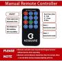 NEQUARE Party Lights Sound Activated Disco Lights Strobe Light 7 Lighting Color Disco Ball with Remote Control for Bar Club Halloween Party DJ Karaoke Xmas Wedding Show and Outdoor