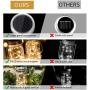 Otdair Solar Mason Jar Lights, Solar Powered Lanterns Outdoor Decorative, 30LED String Fairy Lights, Tree Lights Outdoor Hanging, for Room, Patio, Garden, Party, Wedding, Christmas, 8 PCS