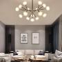 Modern Sputnik Chandelier,16 Light Mid Century Bubble Ball Glass Pendant Light G9 Molecular Ceiling Light for Bedroom Living Room Dining Room
