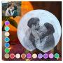 Moon Lamp, Custom Moon Lamp with Picture 16 Colors with Remote Personalized Moon Lamps Photo Engraved Christmas Birthday Gifts for Women Men Boyfriend Mom (4 Inch/9cm)